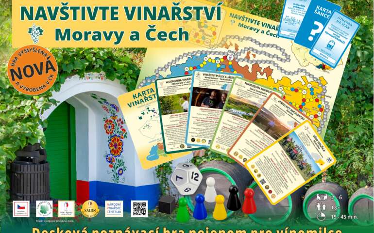 VÁNOČNÍ SLEVA na hru NAVŠTIVTE VINAŘSTVÍ Moravy a Čech – KÓD V100